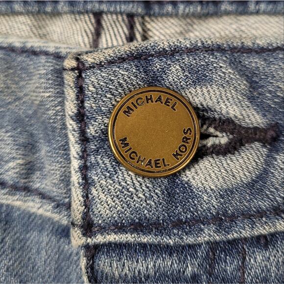 Michael Michael Kors Selma Skinny Polka Dot Jeans size 2P - Picture 12 of 16